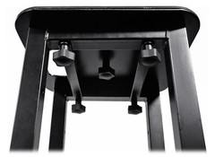(1) Rockville Black Adjustable Totem Speaker Stand For For Fender Fighter 12