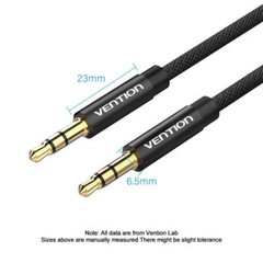 3.5mm Nylon Braid Aux Cable Audio Input Adapter Male to Male Headphone Car Cord