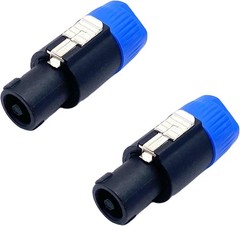 4 Pcs NL4FC Speaker to 1/4 Adapters TS Female Mono Plug to NL4FC 4-Pole SpeakON