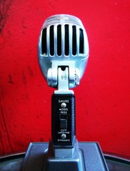 Vintage 1960’s Shure PE55 dynamic cardioid microphone Hi Z w S37A stand PE55SH