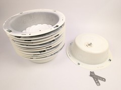*LOT OF 12* Quam ERD8U 8″ Round Universal Enclosure for Speaker Installation