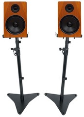 (2) Rockville APM8C 8″ 500w Powered Studio Monitors Speakers+Adjustable Stands