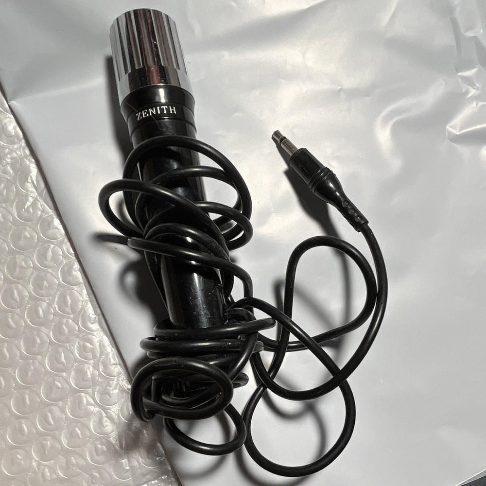 Zenith 8B-60-01 Wired Handheld/Stand-Held Microphone 3.5mm TS Black/Silver