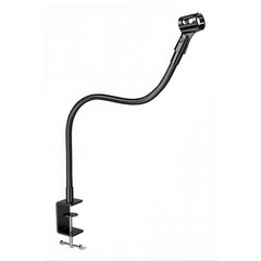 24-INCHS Flexible Gooseneck Microphone Stand with Heavy Duty Desk Clamp for P…