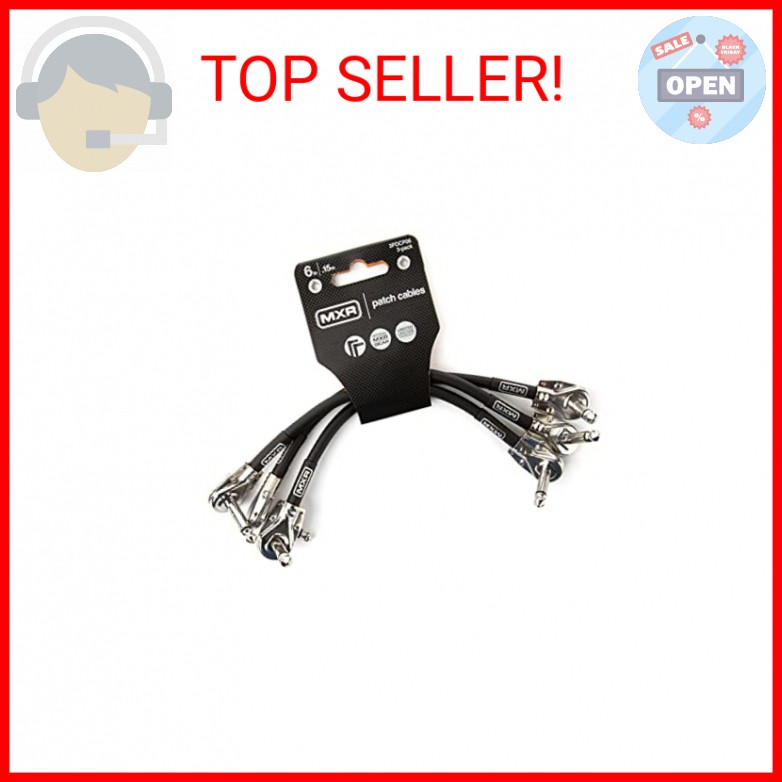 MXR Patch Cable 6 in|15 cm – 3 Pack (3PDCP06)
