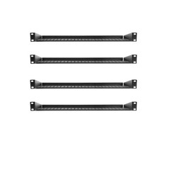 4 pk 1 Space Metal Rack Mount Vented Shelf Tray Fits 19″ wide for Rack Cases