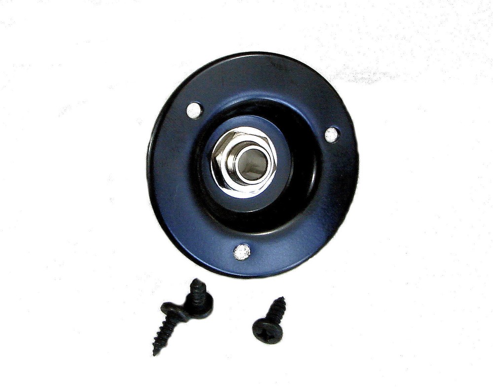 PROCRAFT 1561BK-C BLK Steel Recessed Cup / Dish w/ 1) REAN 1/4″ Mono Jack