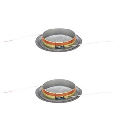 2pcs Tweeter Voice Coil Transparent Sound Film Dome Tweeter Accessory