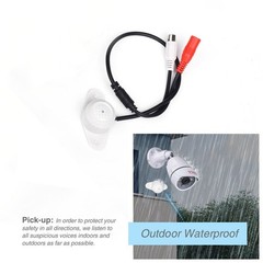 High Sensitivity Weatherproof Preamp Microphone Kit – 60ft Cable & Power Supply