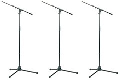 3-Pack! K&M 21090B 210/9 Mic Stand & Boom Konig & Meyer! Free US 48 Shipping!