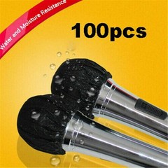 100Pcs Microphone Pop Filter Hygiene Mike Foam Cover Odor Removal Disposable a