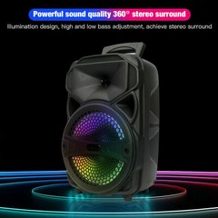Portable 1000W Bluetooth Speaker Super Bass Stereo Loud AUX FM USB W/Mic Remoter