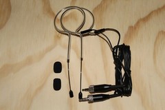 2 PCS Single Ear Head Headset Mic Headworn Microphone For Sennheiser Wireless