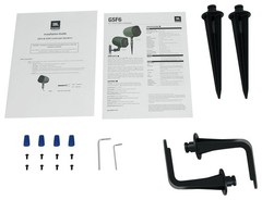 Pair JBL GSF6-GN 6.5″ Landscape Ground Stake / Wall Mount 70v Commercial Speaker