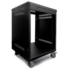 AxcessAbles 12U Network Rack with Wheels – 500lb Capacity, 19″ Depth [t]