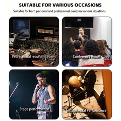 Portable Dynamic Mic Preamp 35dB Gain Clean Sound 10-40KHz VLJB