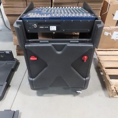 SKB Gig Rig Rack Case Mixer Equalizer Rolly Wheels 4x Side Locking READ Des