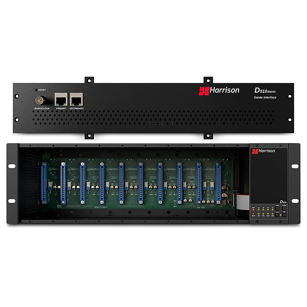Harrison D510r 10Slot 500 Series Rack System with Dante Interface Card