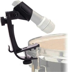 Adjustable Drum Rim Mic Clips – Microphone Mount Clamp (Pack of 2)