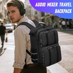 GOTECH Audio Mixer Travel Case Bag, DJ Mixer Storage Backpack Compatible with…