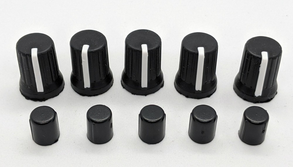 5 Black Knobs for Rane & Pioneer XDJ-RX R1 RZ AERO DJM-T1 S9 DJ Controller Parts