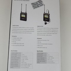 Saramonic UwMic10 UHF Wireless Lavalier Mic System RX10 TX10 96Ch Complete