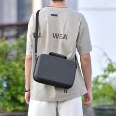 Large Wireless Microphone Case for 2 Handheld Mics & Receiver, Hard Carrying Bag
