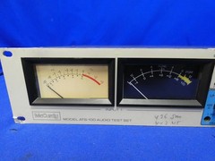 McCurdy ATS-100 Audio Test Set Dual Channel VU PPM Phase Meter OK, NO VU Lights