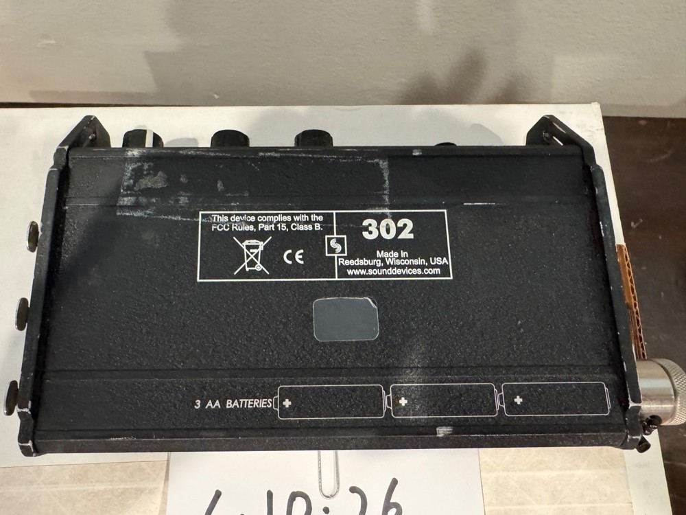 Sound Devices 302 3-Channel Field Audio Mixer – Very Good – See Description