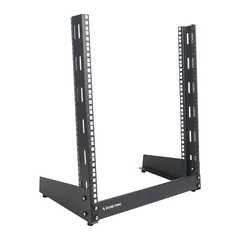 Sound Town 12U 2-Post Desktop Open-Frame Rack, Audio, Network Devices ST2PF-12LW