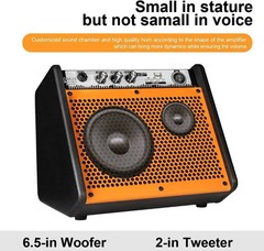 Drum Amplifier 20W, Wireless Electric Drum Speaker Keyboard Amp, Mini DM20 Po…