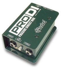 Radial ProDI MONO Passive Direct Box Passive direct box for stage and studio