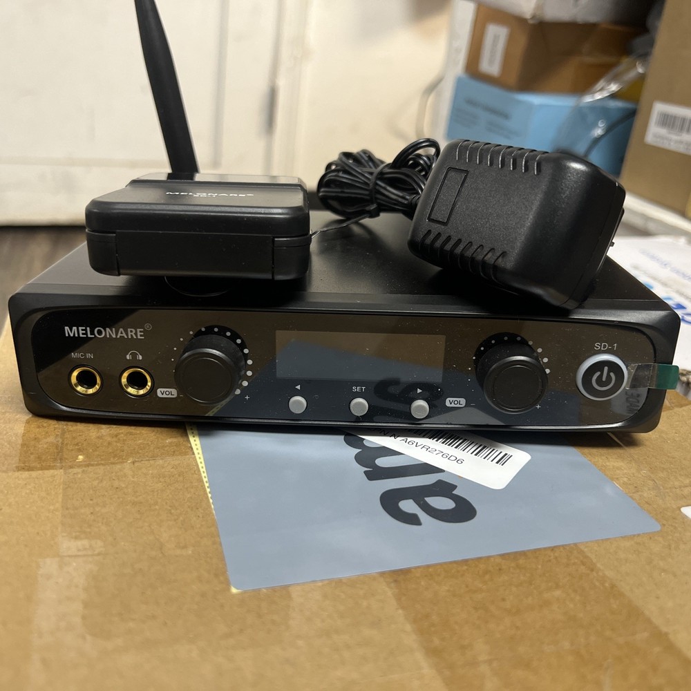 Wireless In-Ear Monitor System with Bodypack Receiver, 200Ft Range