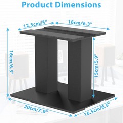 Desktop Speaker Stands 1 Pair for Small/Medium Bookshelf Speakers Steel Studi…