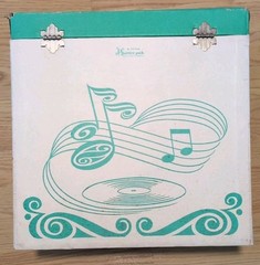 Vintage 1960’s Platter-pak LP Carrying Storage Case #1252 Dance Green
