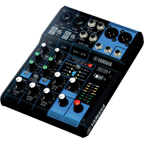 Yamaha MG06X – 6-Input Mixer with Built-In Effects