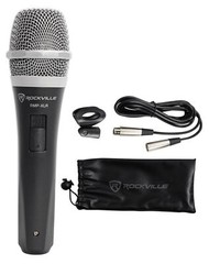 Rockville RMP-XLR Dynamic Cardioid Professional Microphone W/10′ XLR Cable+Clip