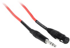 Red and Blue Rockville 10′ Female Rean XLR to 1/4“ TRS Balanced Cables OFC