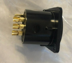 XLR 3-Pin Male Panel Mount Chassis Microphone Jack Audio Connector Gold tips