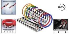 Versatile 2ft XLR Cable 10 Pack – Color-Coded 3 Pin Male to Female Connections