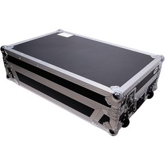 ProX FlightStyle Road Case DDJFLX10 DJ W Laptop Shelf,1U Rack Space&Wheels