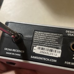 Samson SR 266 dual wireless receiver – NOT TESTED