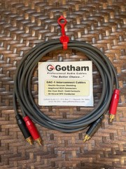 Gotham GAC-1 RCA Interconnect Cable Assembly- 2 Meter Pair Grey
