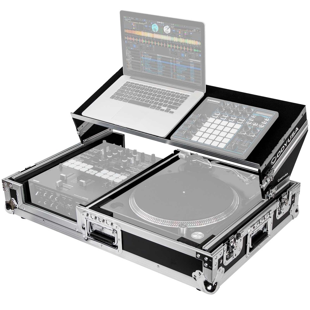 Odyssey FZGS1BM10W Flight Glide Style Universal Single Turntable DJ Coffin Ca…