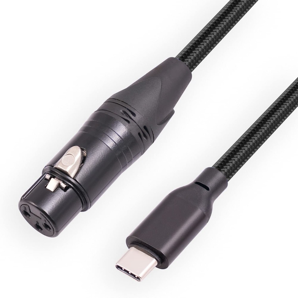 6FT USB C to XLR Female Audio Cable – Compatible with Microphones, Smartphone…