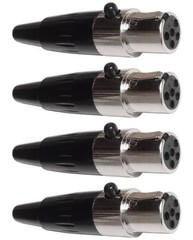 CESS TA5F 5-Pin Mini XLR Female Jack Cable Connector Adapter for Mic Micropho…