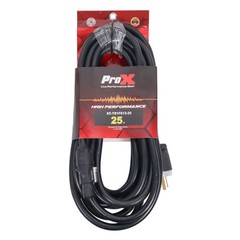 Pair of 2x Pro X 25 Ft. 12AWG 120VAC Male Edison NEMA 5-15P to twist lock