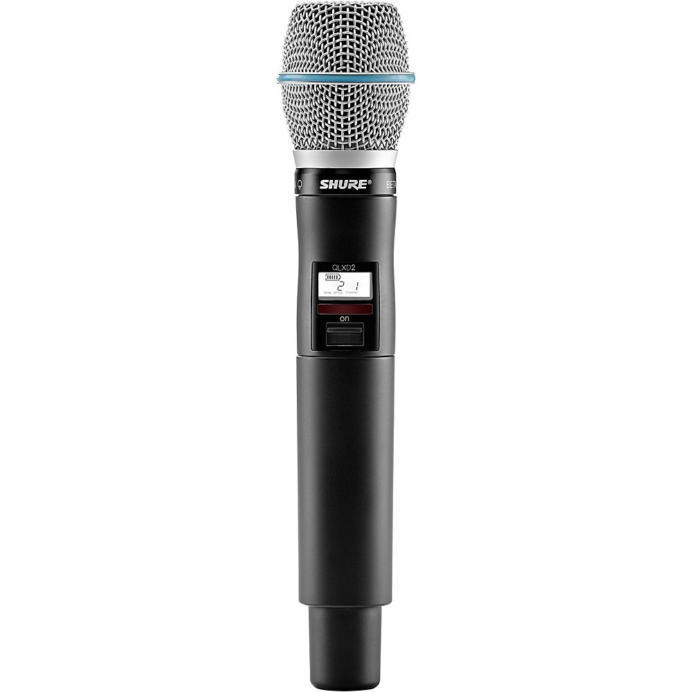 Shure QLXD2BETA87C Wireless HH Mic Transmitter wCapsule Band J50A Refurbished