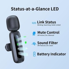 Uewpv Wireless Mini 01_All iPhones & Androids (USB-C + Lightning), Black