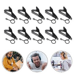 15 Pcs Microphone Clamp Clips for Wireless Mics Collar Lavalier Replacement